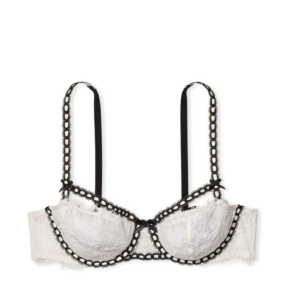 Wicked Unlined Ribbon Slot Balconette Bra